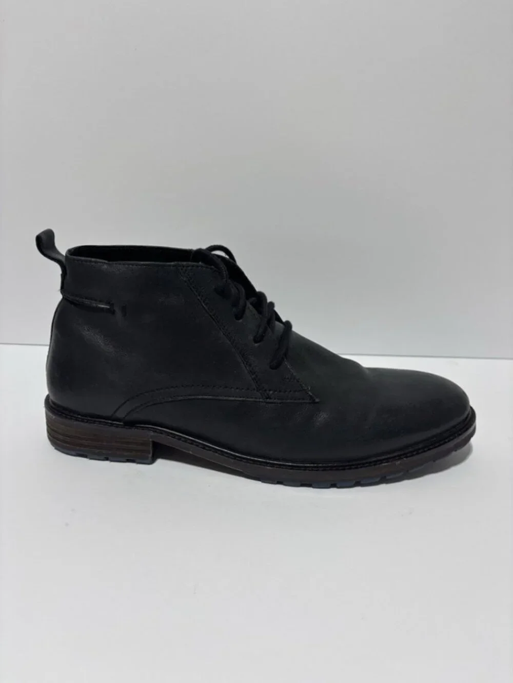 GBX Men’s McFee Black Lace-Up Boots, Size 11.5 M